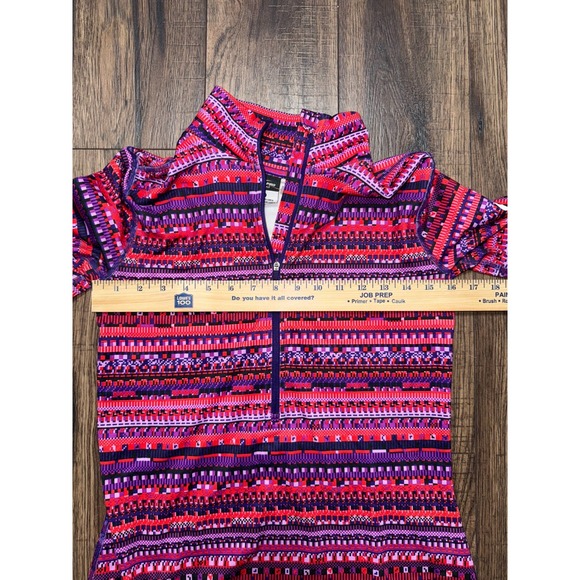 Nike Pro Dri Fit Hyperwarm 8 Bit 1/2 Zip Tribal Fair Isle Women's Size Medium - Picture 5 of 7